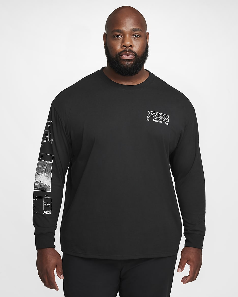 Nike acg long sleeve black hotsell